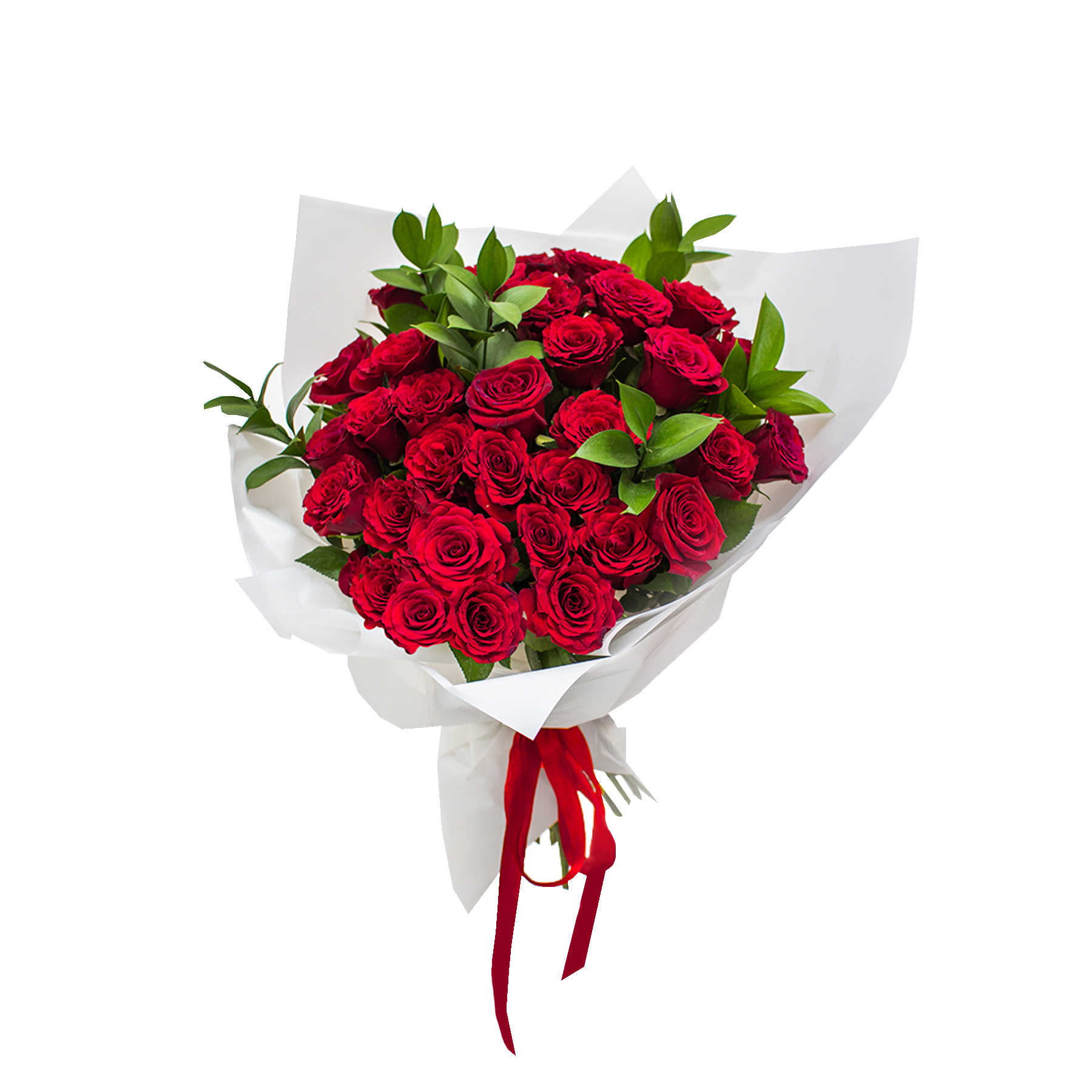 bouqute-of-red-roses-30-pcs-with-white-wrapping1